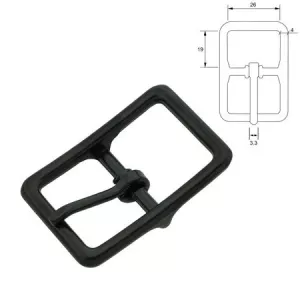 Center bar spänne 26 mm. Black.