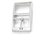 Double buckle, 16 mm, silver