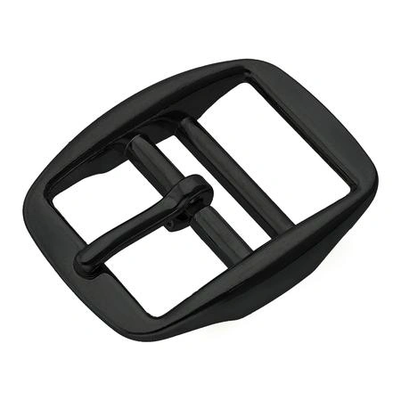Double bar buckle, 25 mm, Black.