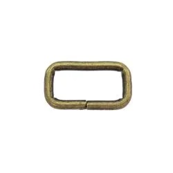 Rectangle loops, 20 mm, 5-pack Antique brass (