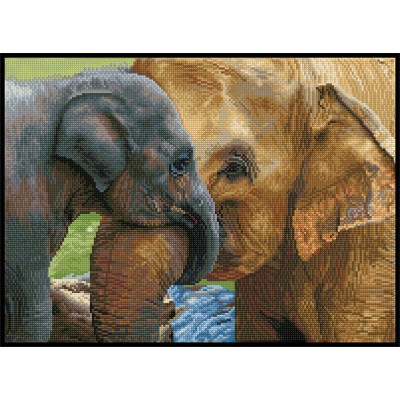 Diamond Painting 52x38 cm, kit with frame
