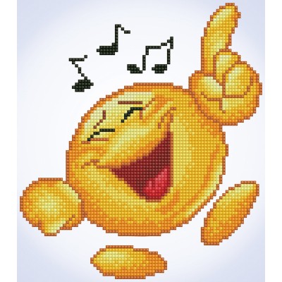 Diamond Painting 23x26 cm, round