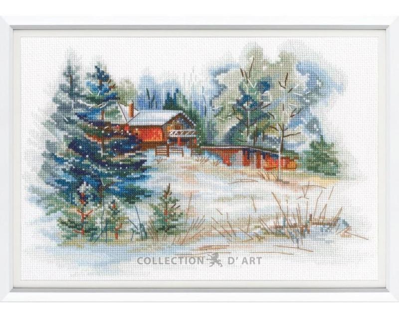 Embroidery Kit "Winter Sketch" 25x17 cm.