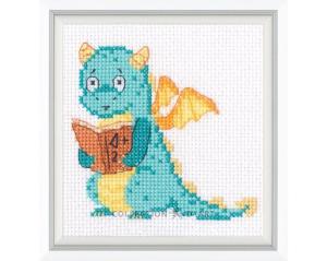 Embroidery Kit  Cute Dragon 9x8,5 cm.