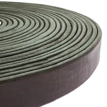 European leather cord 25 mm Dark Brown.