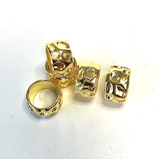 Metal bead, 5 pcs Golden