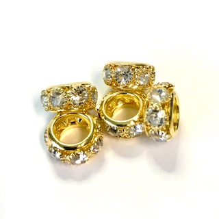 Crystal Rhinestone Gold color 5-pack.