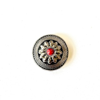 Concho Round 25 mm. Red