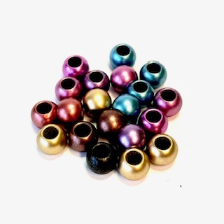 Spray Painted Acrylic Beads 20 pcs.