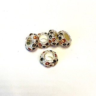 Crystal Rhinestone Silver/Gold mix color 5-pack.