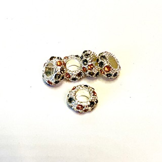 Crystal Rhinestone Silver/Gold  mix color 5-pack.