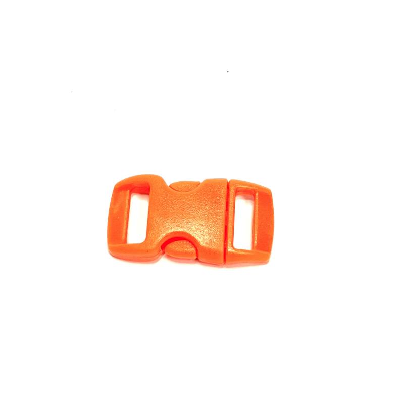 Snap lock, 10 mm. Mandarine