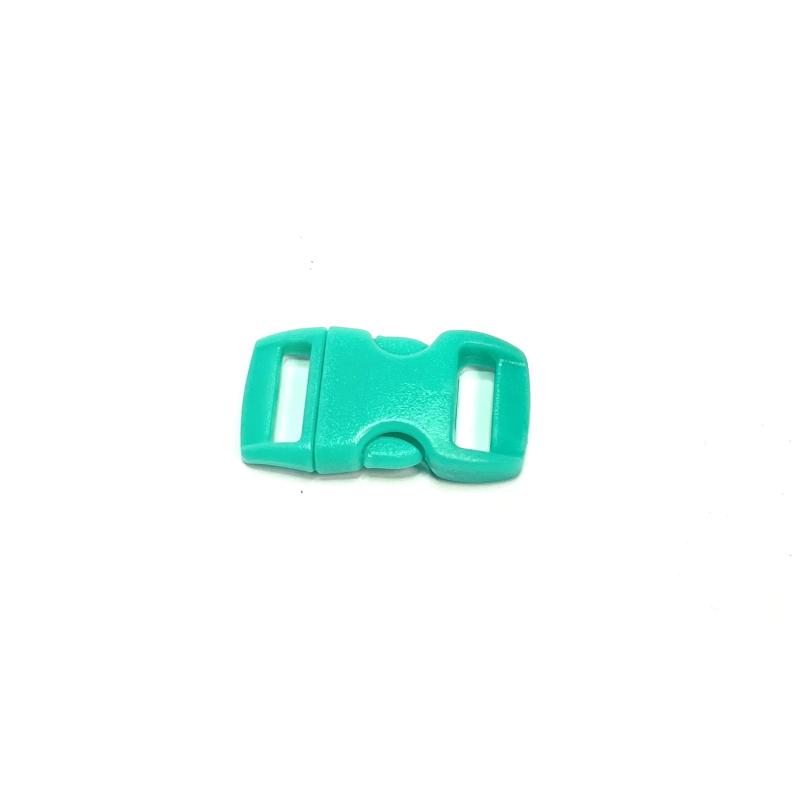 Snap lock, 10 mm. Light Aqua