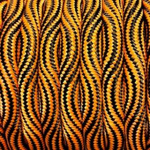 PPM 10 mm. rund Wave Orange/Black