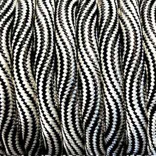 PPM 10 mm. Round Wave Silver/Black.