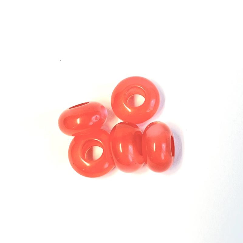 Synthetic beads Cateye Pink  5-pack.