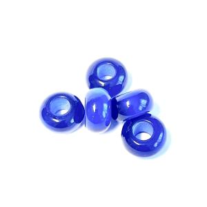 Faceted Synthetic beads, 5 pcs Blue.