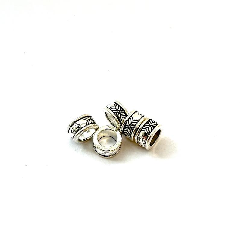 Spacer bead Antique Silver 5pcs