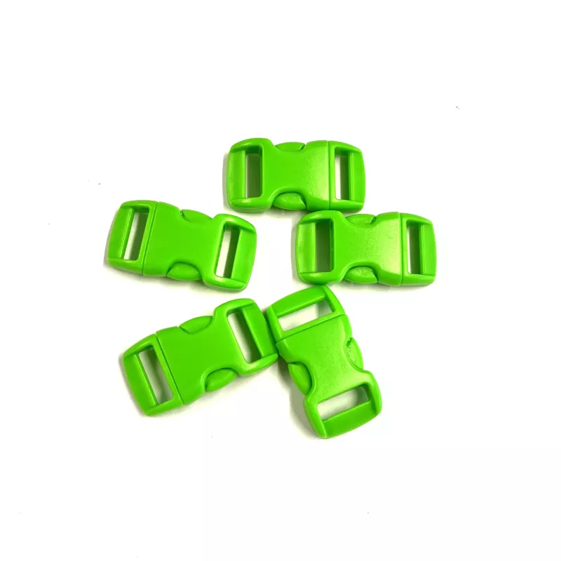 Snap lock, 10 mm. Dark Neon Green.