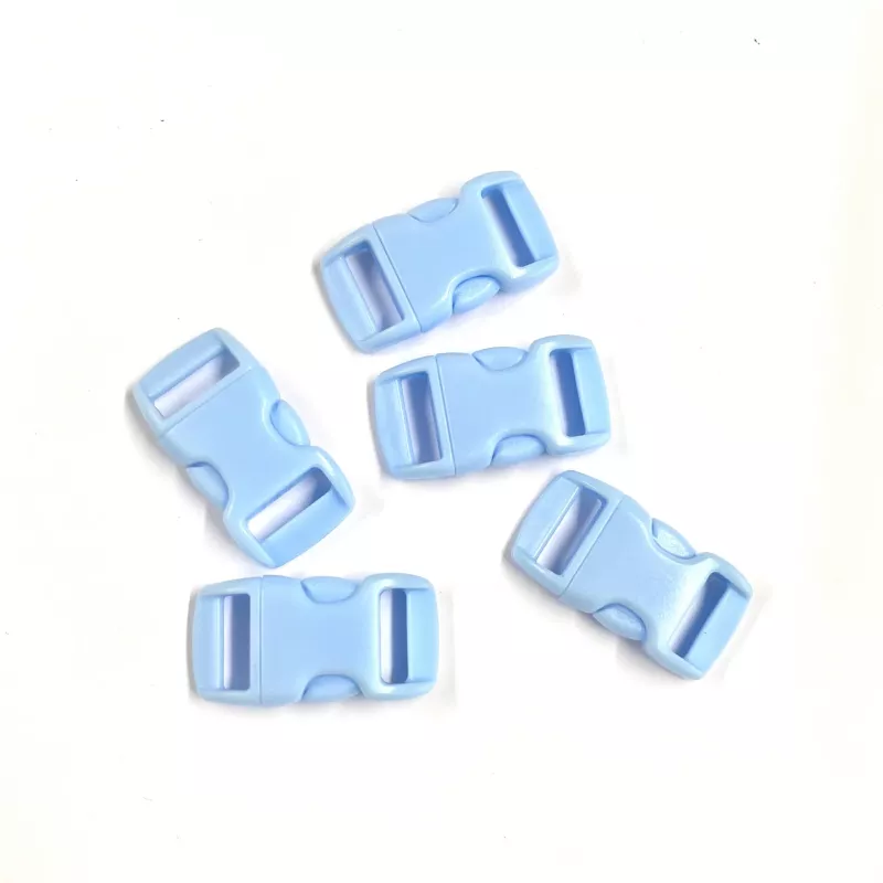 Snap lock, 10 mm. Light Blue.