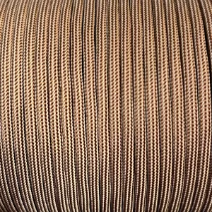 Paracord Super reflex Pecan Brown Stripe.