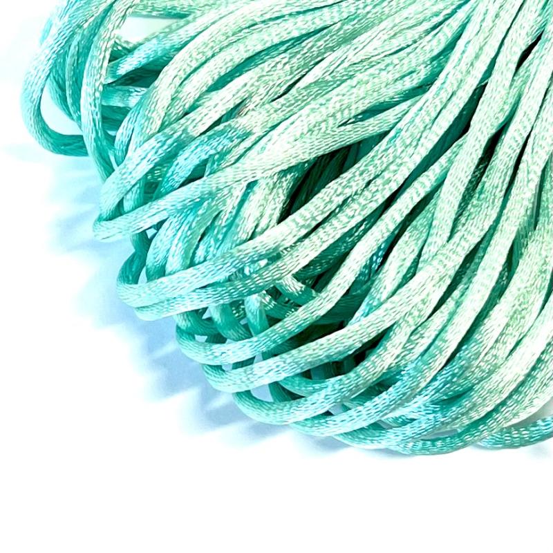 Satintråd / Rattail ca.20 m. Pastel Mint.