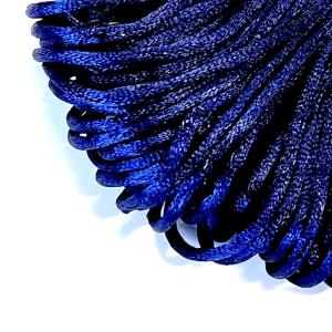 Satintråd / Rattail ca.20 m. Midnight Blue.