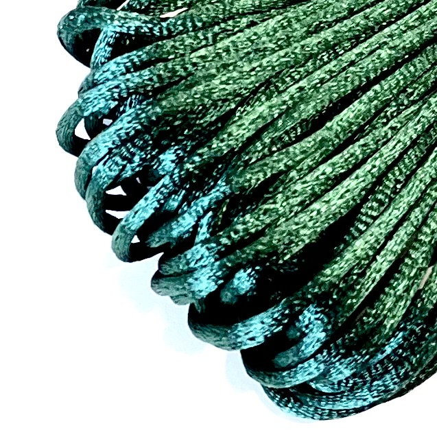 Satintråd / Rattail ca.20 m. Dark Green.