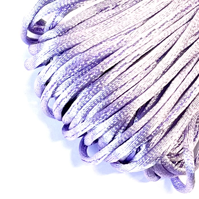 Satintråd / Rattail ca.20 m. Pastel Purple.