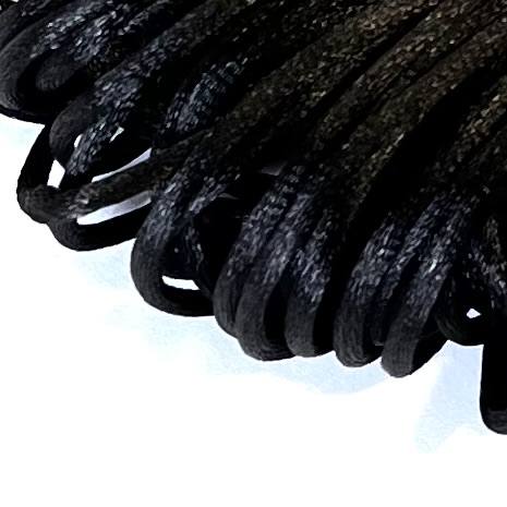 Satintråd / Rattail ca.20 m. Black.