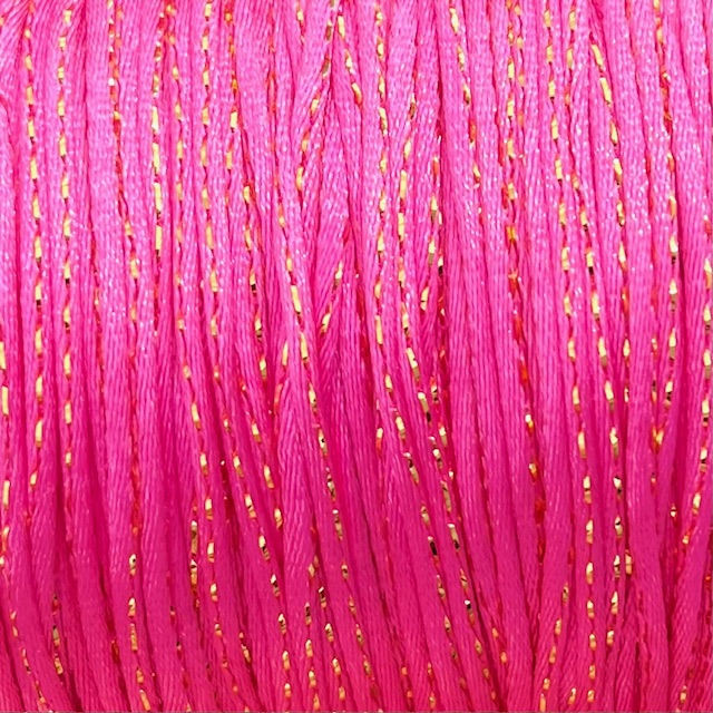 Rattail/Satintråd m. Guldtråd 1,5-2 mm