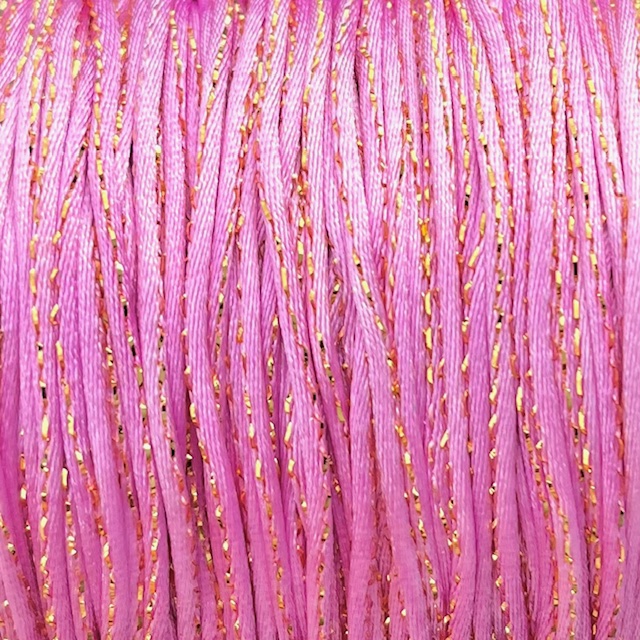 Rattail/Satintråd m. Guldtråd 1,5-2 mm
