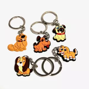 Keychain with 5 dogs.