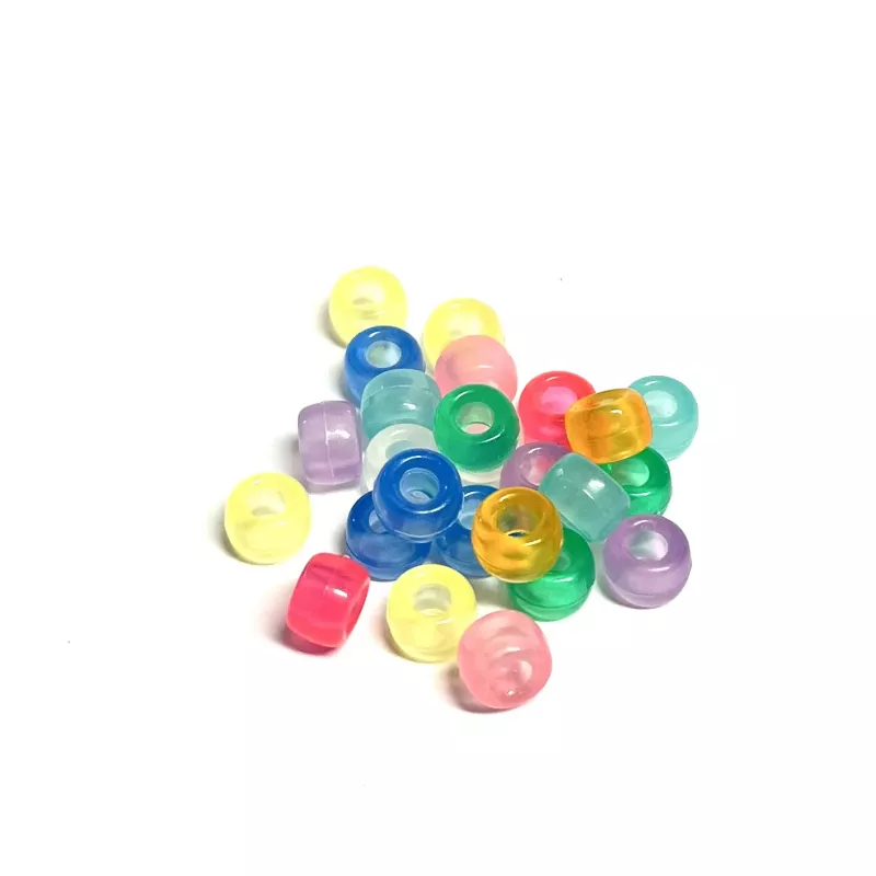 Luminous  Acrylic Beads  25-pcs. Mix.