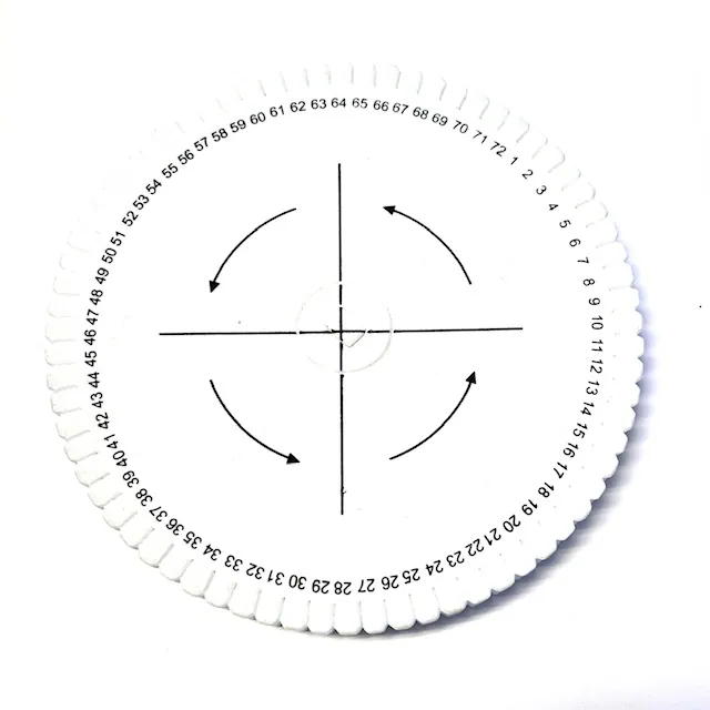 Kumihimo rund 16 cm Large.