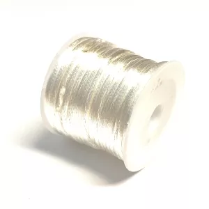 Satintråd/Rattail 2 mm. 10 m. White.