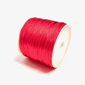 Satincord/rattail 1 mm. 30 m. Ferrari Red
