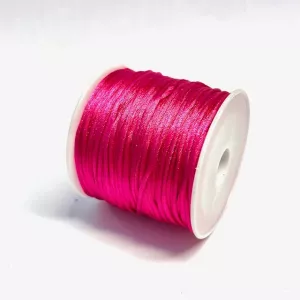 Satincord/rattail 1 mm. 30 m. Strong Pink.
