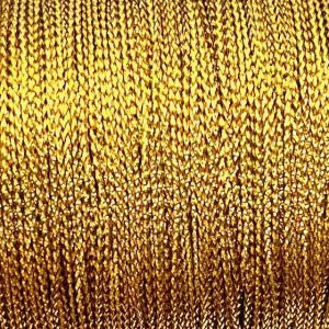 Metallic tråd 1 mm. 10 m. Dark Gold.