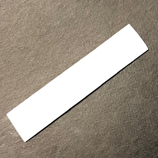 1 pc. Shrink tube (heat), 10 cm, 12.7 mm White.
