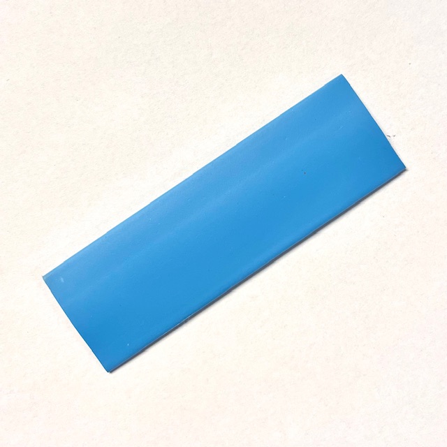 1 pc. Shrink tube (heat), 10 cm, 19.1 mm Blue.