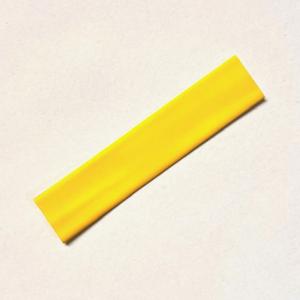 1 pc. Shrink tube (heat), 10 cm, 12.7 mm Yellow.