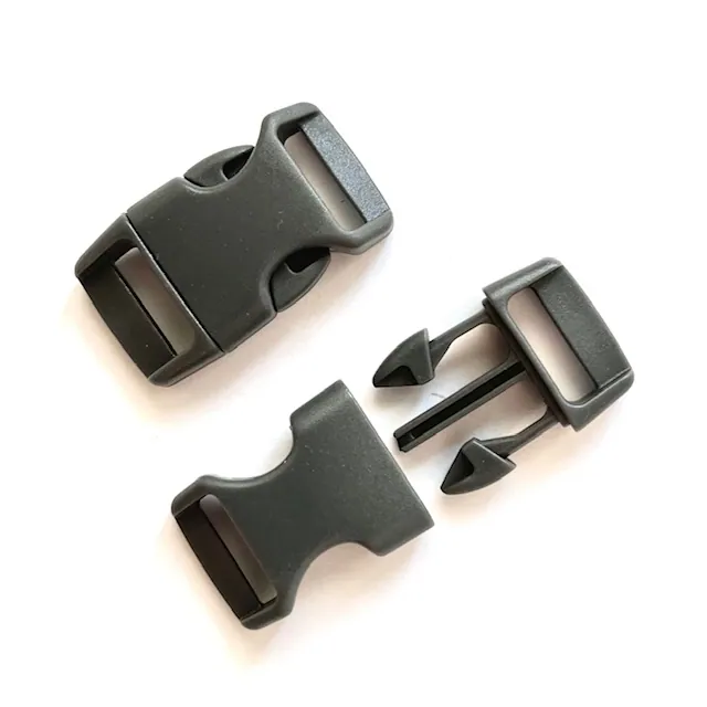 Snäpplås 16 mm. Dark Grey.