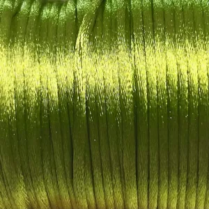 Satintråd/Rattail 2 mm. Cactus Green.