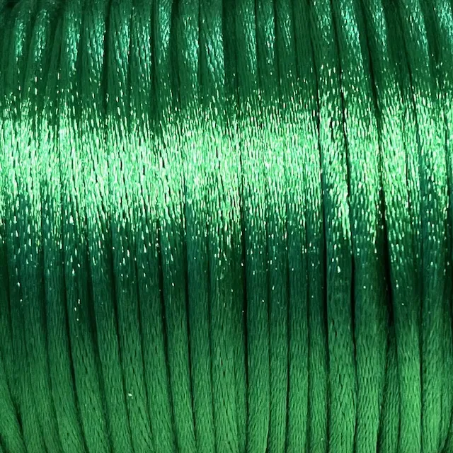 Satintråd/Rattail 2 mm. Green II