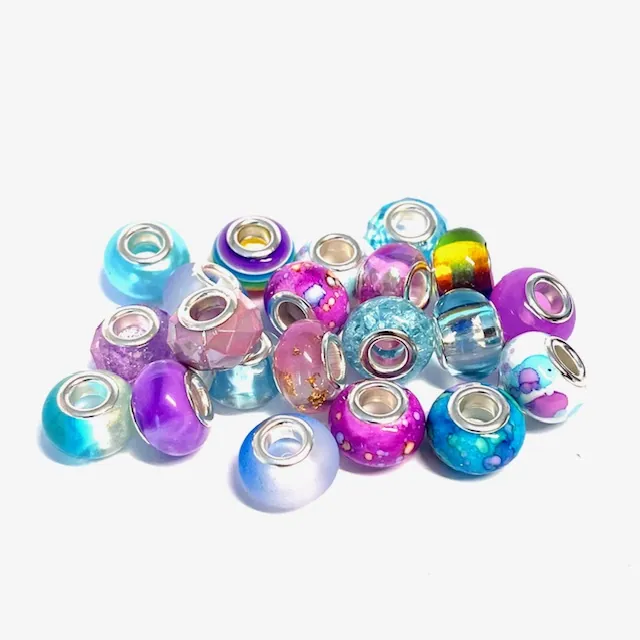 Acrylic beads 5 pcs Mix