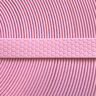 PVC  Hex 20 mm. Soft Pink.