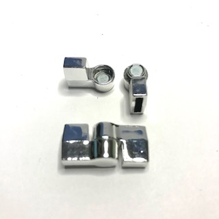 Magnetlås Silver färgat.