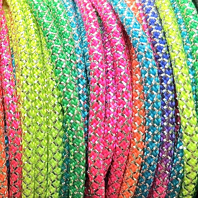 Paracord Lina Glitter Rainbow/Silver