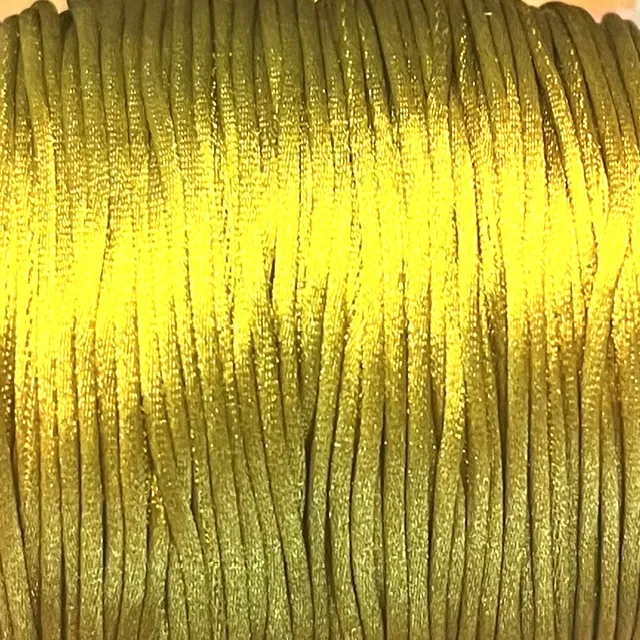 Satin/Rattail, Olive Green. 1.4 mm